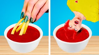 IF FOOD WERE PEOPLE || Funny Situations &amp; Body Swap Challenge for 24 Hours by Crafty Panda How
