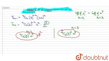 If the coefficient of `x^(2) \" and \"x^(3)` are equal in the expansion of `(3+ax)^(9)`, then find t