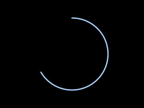 [4K] 1 Minute 30 Seconds Countdown Circle Only - Black Background
