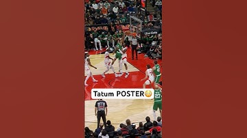 Jayson Tatum throw down the EMPHATIC POSTER SLAM in #NBAPreseason action! 😤🔥|#Shorts