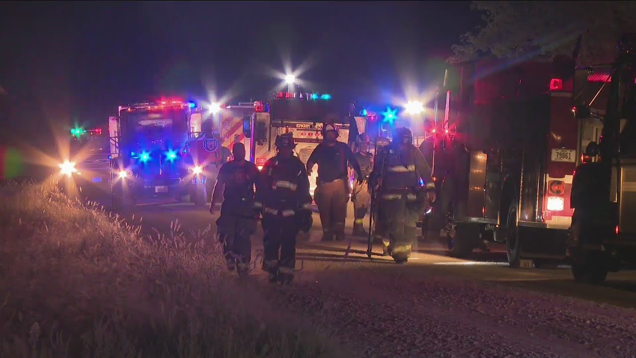 Fire crews battled two alarm fire in rural Polk County - YouTube