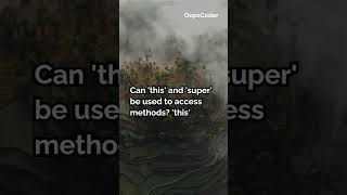 Master Java's 'this' and 'super' Keywords with These Quiz Questions #java #tech #chatgpt #opps