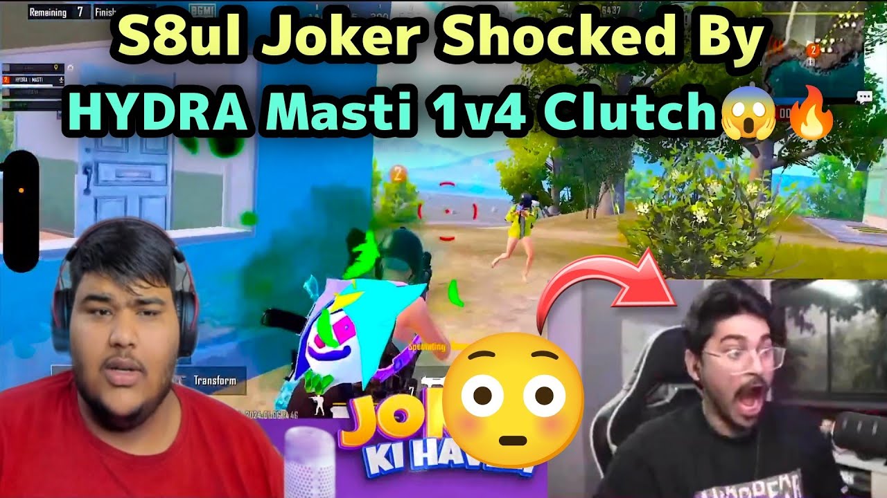 S8ul Joker Ki Haveli Shocked By HYDRA Masti 1v4 Clutch🥵🔥 - YouTube