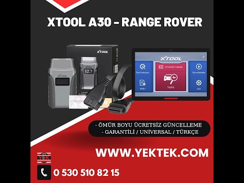 YEK OTO Xtool A30 Oto Arıza Tespit cihazı RANGE ROVER Kullanım videosu