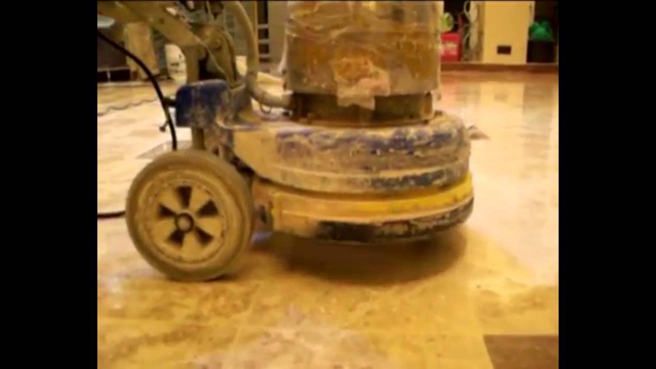 Шлифовка мраморных полов в Беларуси - YouTube