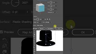 🎨 3D Blue Object Design in Adobe Illustrator | Revolve Effect Tutorial 🔵✨