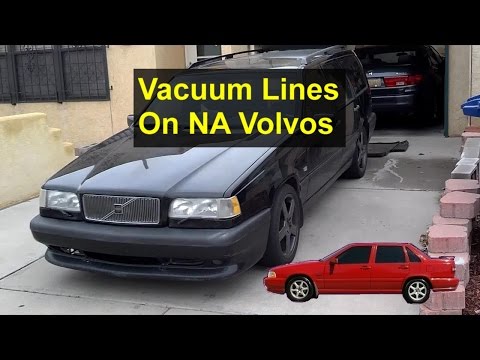 Where the vacuum lines connect in a 1996 Volvo 850 NA - VOTD
