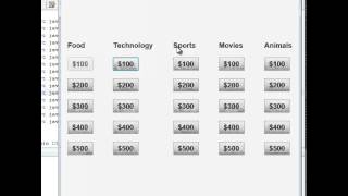 Jeopardy Game in Java and JavaFX