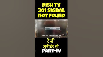 301 Signal Not Found Dish TV Part-IV I  Dish TV signal setting I Signal not found I #tipswithashish