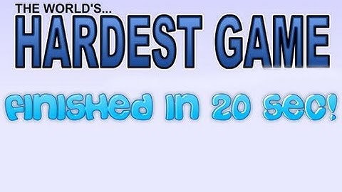 The Worlds Hardest Game - Finished in 20 Sec! - 0 Deaths (1-30)