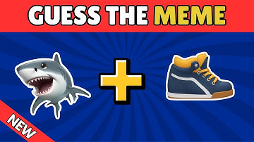 GUESS THE MEME 😱 | Shark + Shoe = ? | Quiz Challenge 2025 🔥 | Quiz Verse
