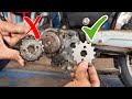 Replace Front Sprocket | how to repair chain sprocket kit