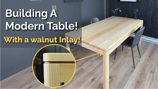 How I Built an Ash Dining Table (with a cool walnut feature)