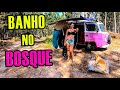 TOMEI BANHO num BOSQUE ABANDONADO!