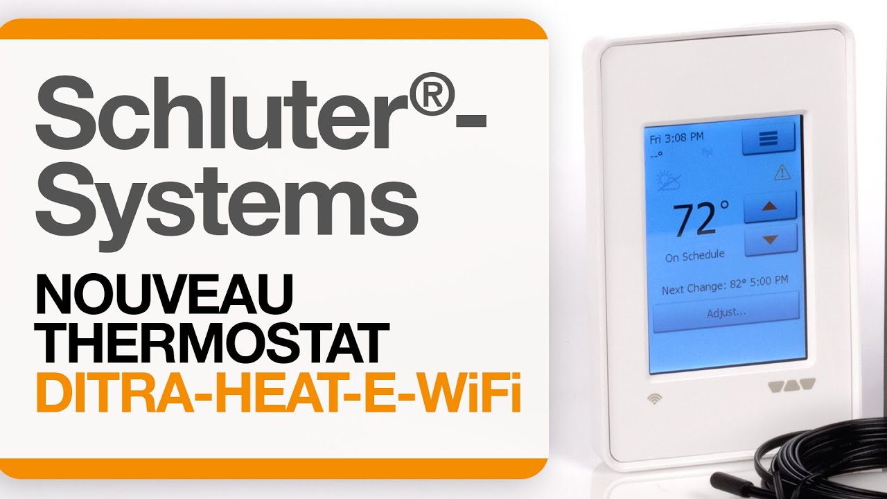 Comment installer le thermostat Schluter®-DITRA-HEAT-E-WIFI - YouTube