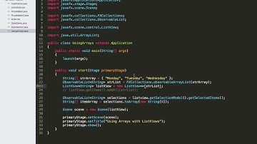 ListViews, Arrays, and ArrayLists