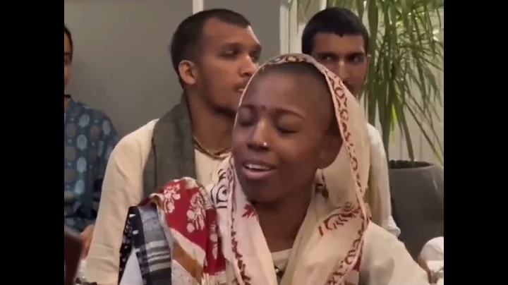 Kirtan by Acyuta Gopi mataji 4 at AR Rahman's house Dubai