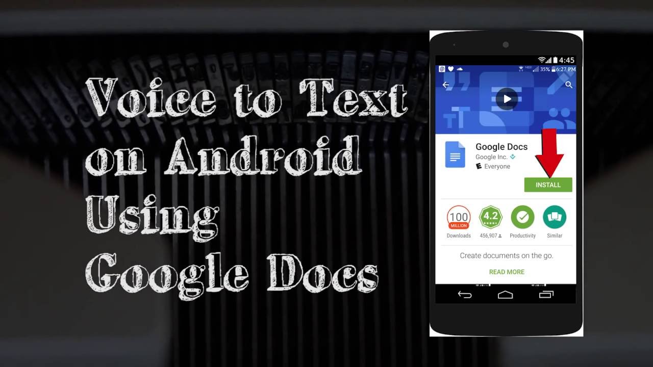 speech to text google docs app