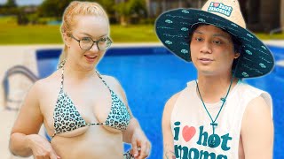 Cheating Wife Hangs Out With Pool Boy