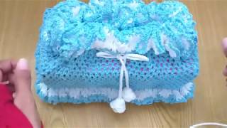 Crochet Tissue Box//Tutorial mengcover kotak tisu//kotis rajut
