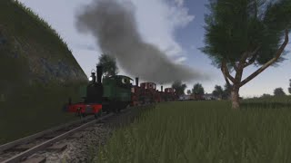 A Triple Header Pulls A Heavy Freight Train To Gods Keep (Somewhere Wales)