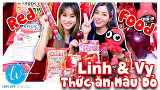 Thử Thách Ăn Đồ Ăn Màu Đỏ (The challenge of eating red food) I Linh Vyy Official