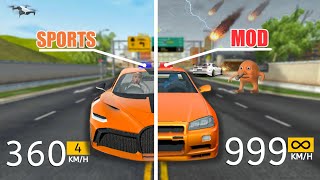 Extreme Car Driving Simulator || NEW MOD VS SPORTS CAR 🤯 screenshot 1