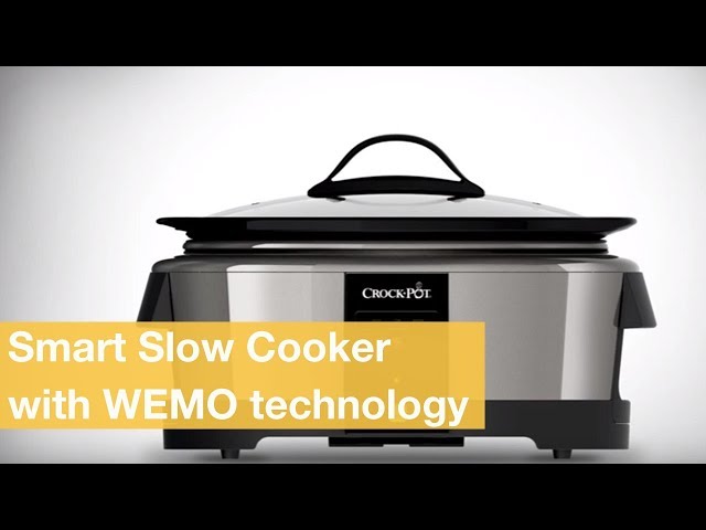 CrockPot Wifi Smart Slow Cooker WeMo 6-Quart Stainless Steel