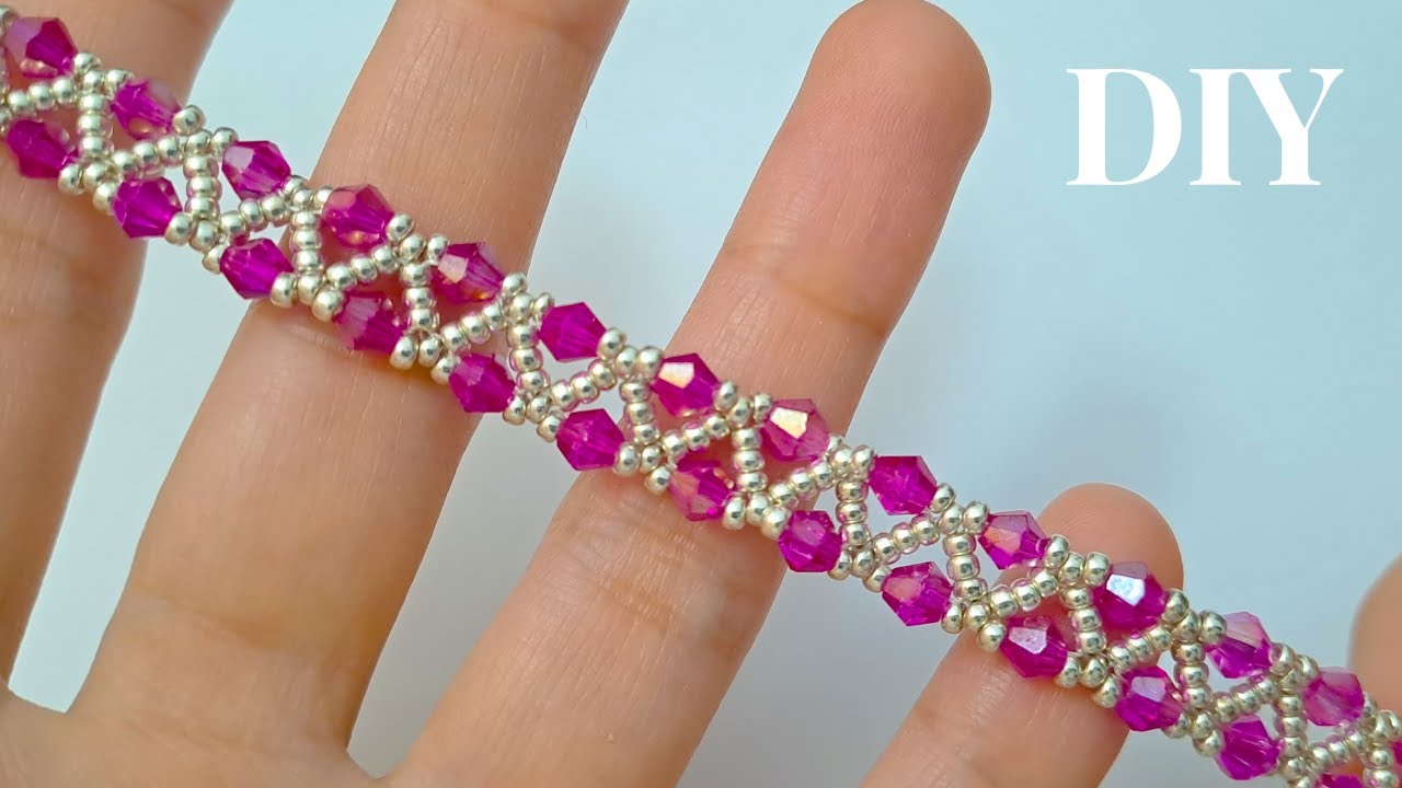DIY Beaded Crystal Bracelet Tutorial: How to Create a Stunning