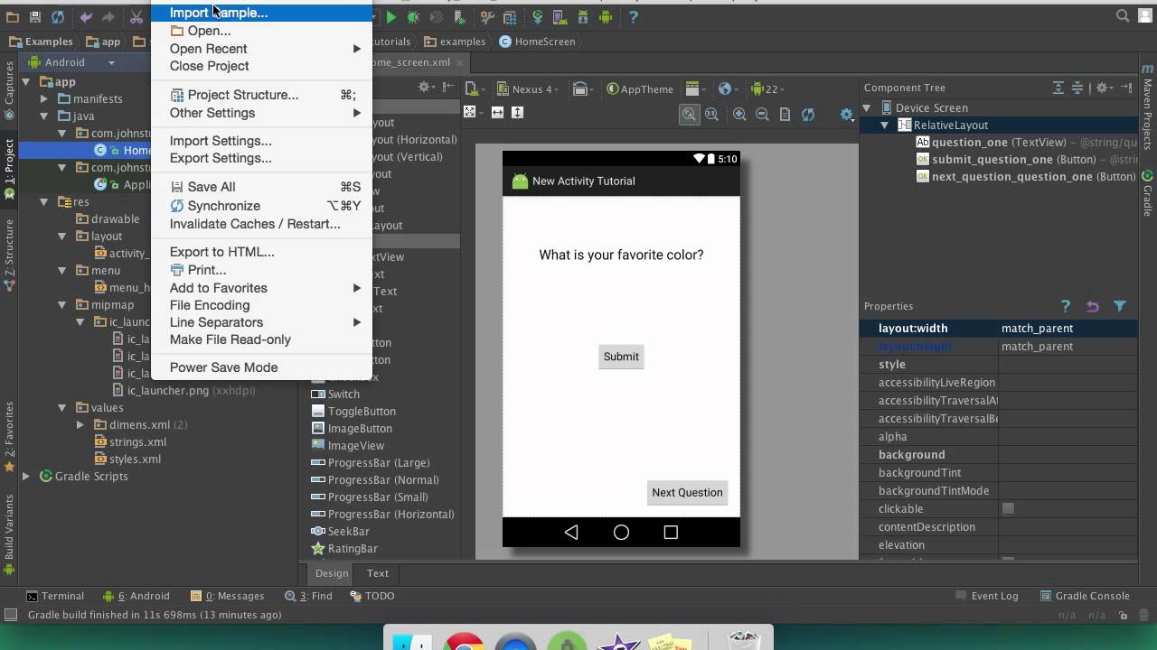 Android Studio How to create a new activity - YouTube