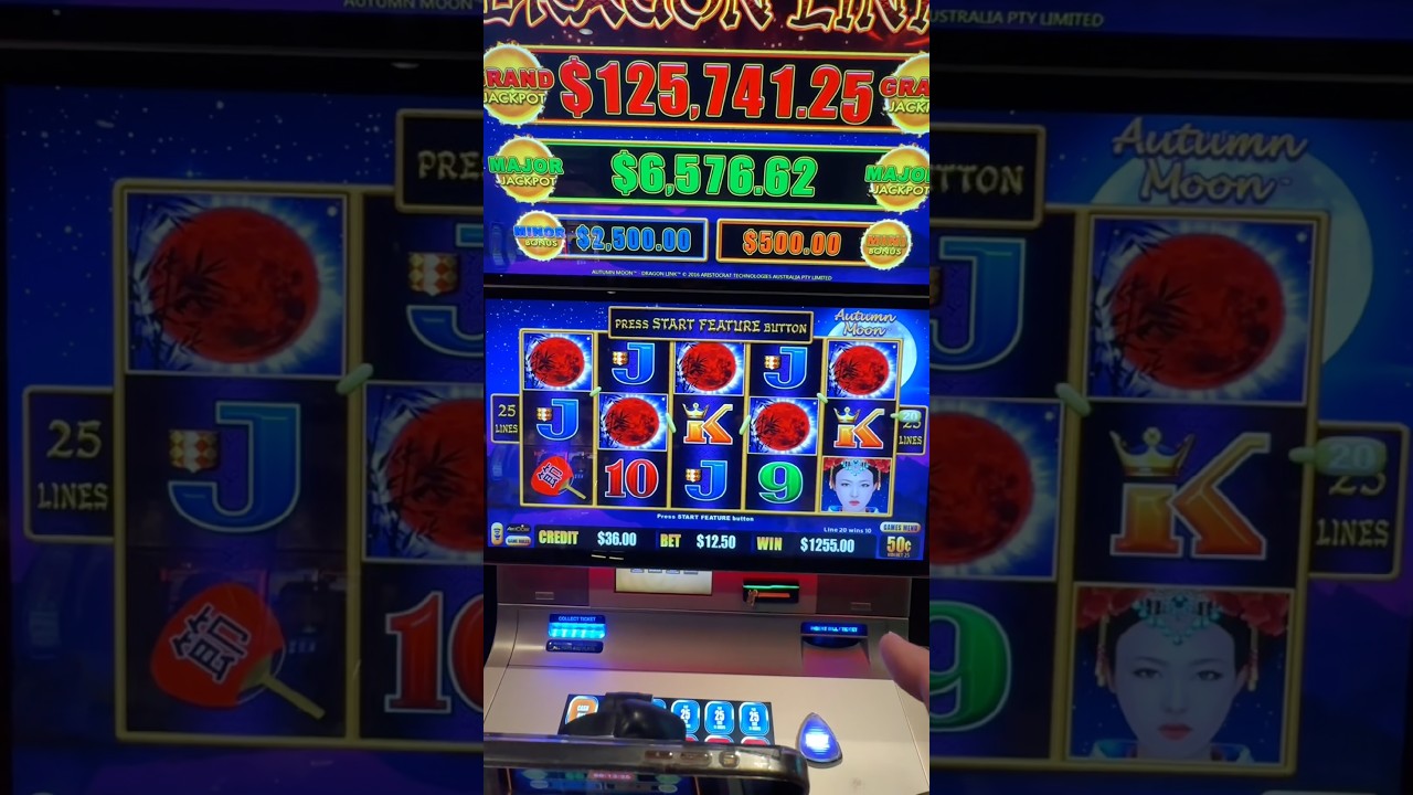 LFG CRAZY!! 5 Symbol Bonus on Autumn Moon🌝🤑#slots #casino #fypシ゚viral