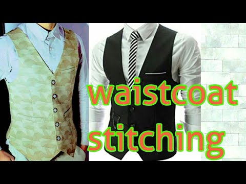 v shape waistcoat stitching - YouTube