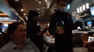 Flaming Cheese Cake at...Churrasco de Brasil Brazilian Steakhouse