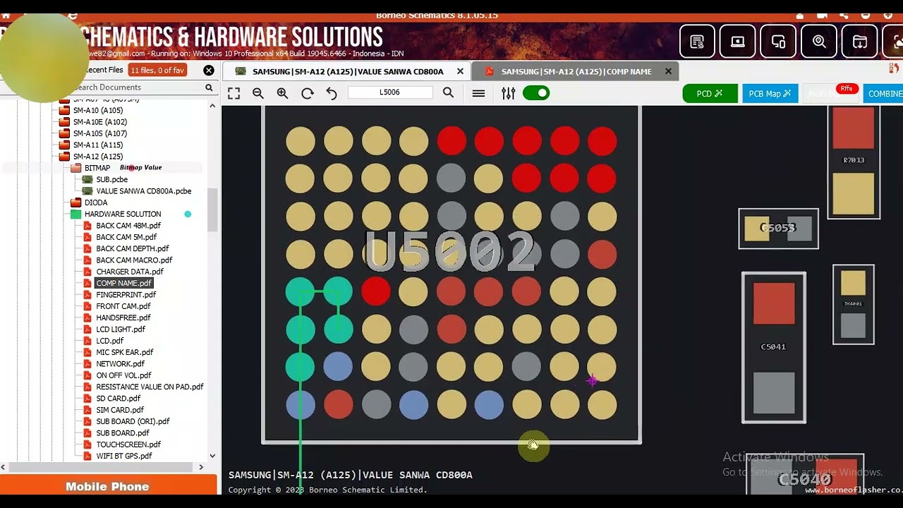 09 03 2026 v bus vbat line SAMSUNG A12 A125
