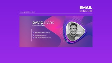 Professional Email Signature Template Design | Adobe Photoshop Tutorial