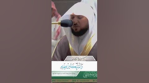 《أروع التلاوات المعيقلي 》♤الشيخ ماهر المعيقلي👍 تلاوة مؤثرة قصيرة😭 #حصريا ❤للشيخ ماهر المعيقلي ❣