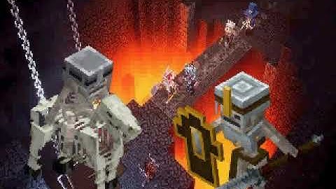 Skeleton Horseman vs Skeleton Vanguard Minecraft Dungeons animation