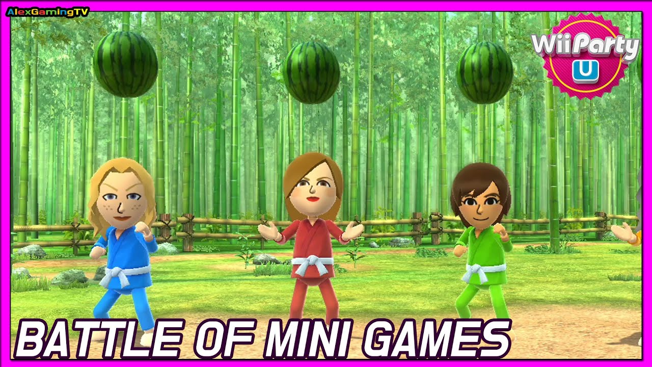 Wii party U - Battle of Minigames ( Master CPU, Eng Sub ) Player Rachel