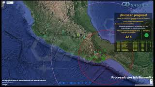 Info Sismos TV - Monitor SASMEX Evento 18/04/2018 06:59:35