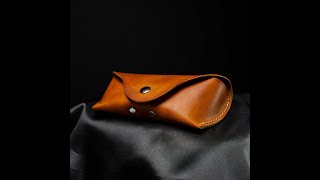 How To make Leather Case For Sunglasses! Free Pattern included screenshot 4