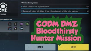 CODM DMZ Bloodthirsty Hunter Mission Complete