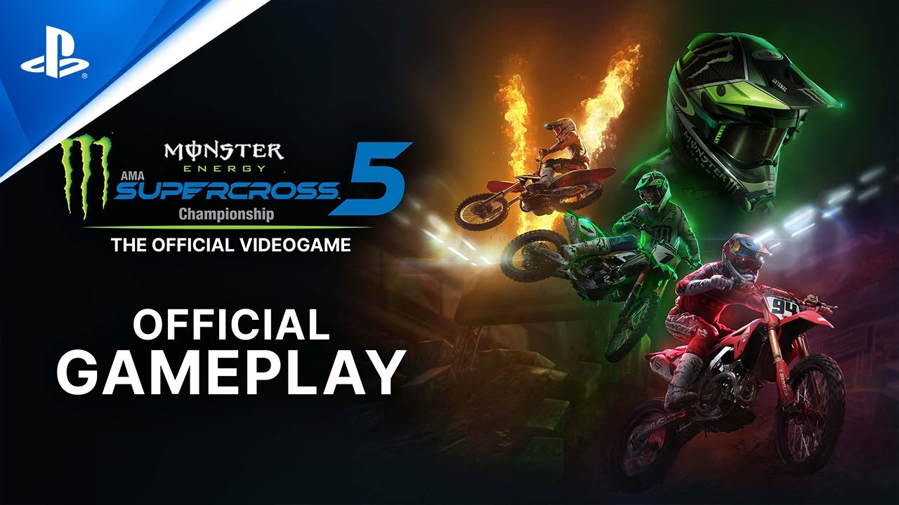 Monster Energy Supercross The Official Videogame 5 - Gameplay Trailer PS5, PS4