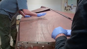 1946 Chris Craft Brightside U22 5200 Bottom Assembly is Launched! 3 31 2017