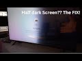 Half black screen easy fix samsung un55u7300f