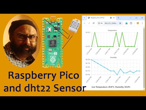 Temperature and Humidity Graphs with DHT22, JavaScript and Raspberry PicoW