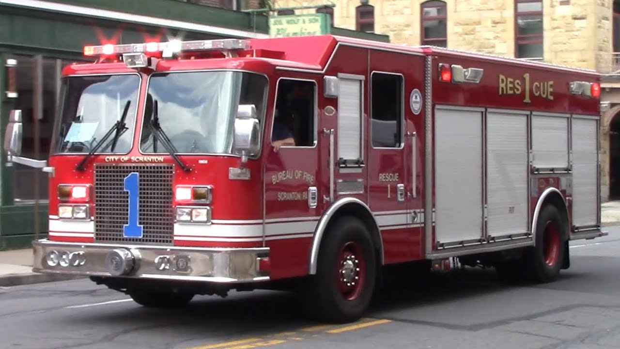 Scranton Fire Department Rescue 1 Responding YouTube