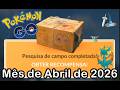 Recompensa pesquisa de campo: Mês de Abril - Pokémon GO