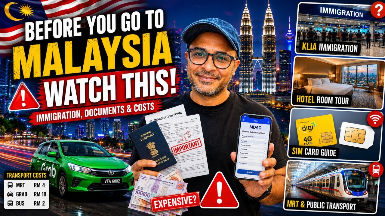 Going to Malaysia in 2026? MDAC, Budget, SIM Card, Currency & Immigration — Full Guide for Indians!