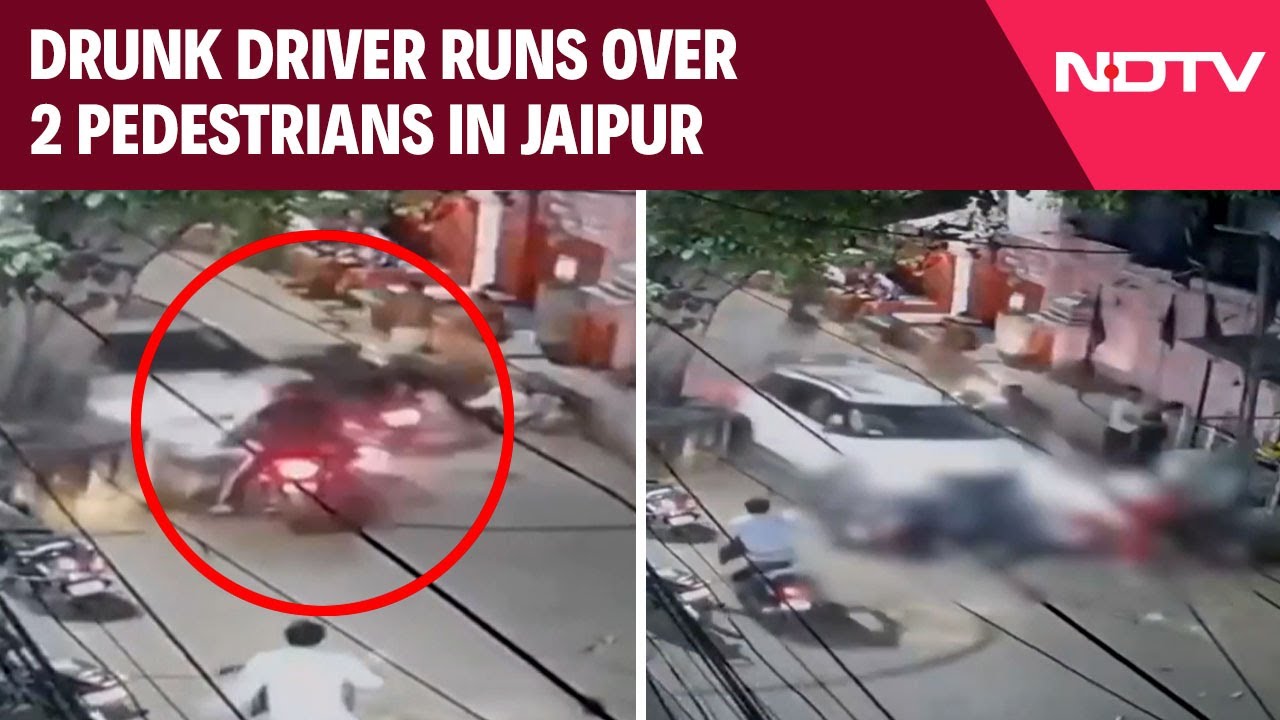 Jaipur News | Drunk Driver Runs Over 2 Pedestrians In Jaipur, Chased ...