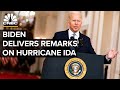 Joe Biden Turns His Back on Reporters and Shuffles Away From Podium After Delivering Remarks on Hurricane Ida (VIDEO)